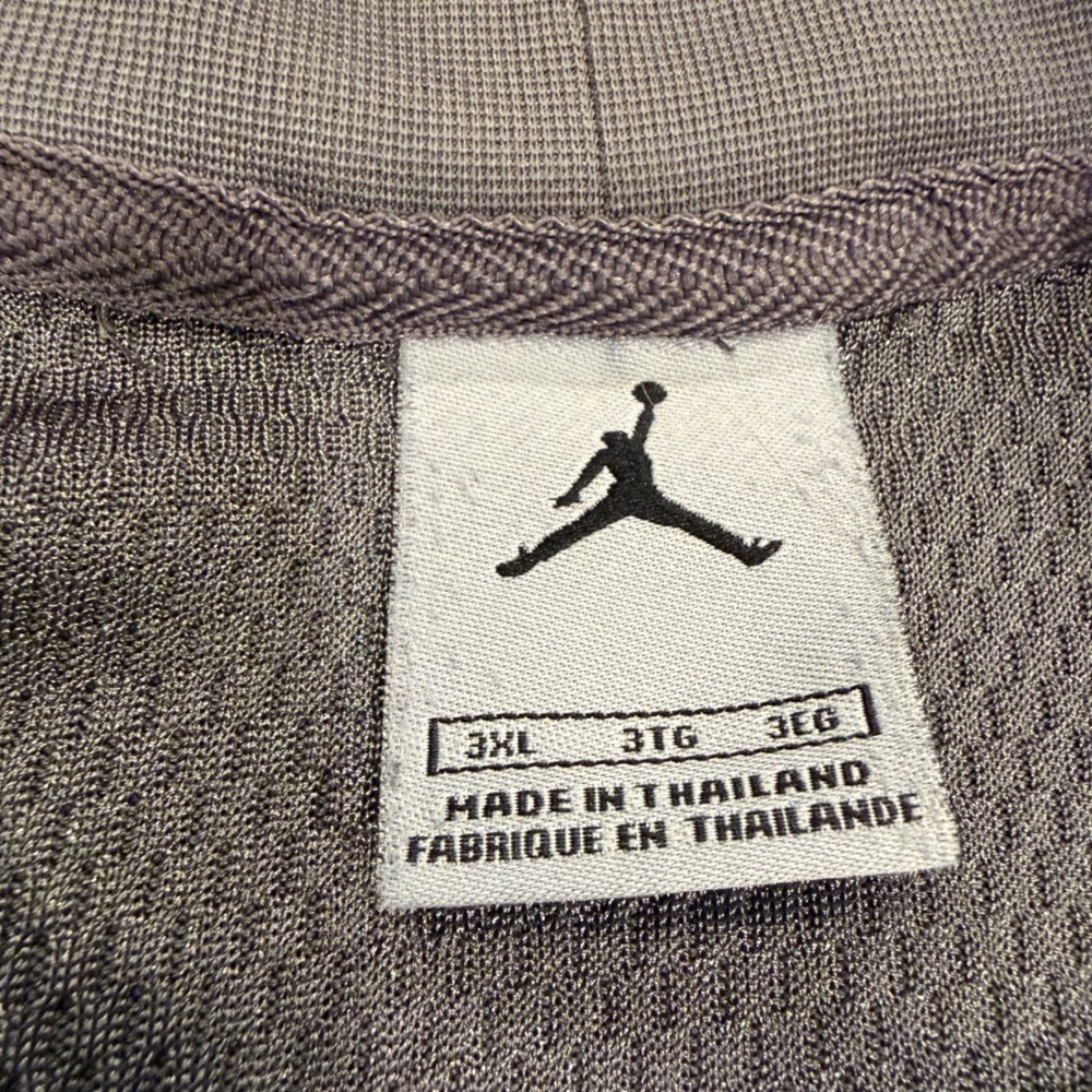 Jordan Brand Mens 3XL Grey White Blue Sleeveless Basketball Jersey Shirt 23 Y2K - Picture 5 of 9